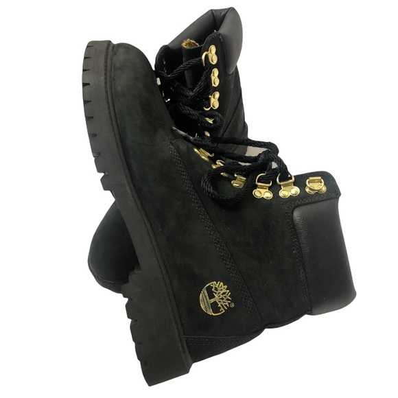 RARE Timberland velvet black boots Women Sz 9.5 - Picture 4 of 13